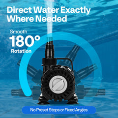 VIVOHOME rotatable nozzle demonstrating 180° adjustment for precise water direction