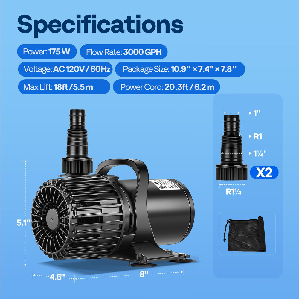 VIVOHOME next to garden hose showing scale and compact footprint for tight spaces