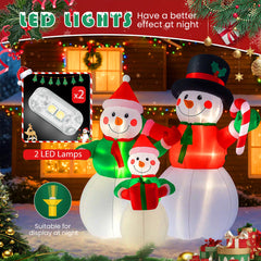 VIVOHOME close-up of polyester fabric and stitched snowman details for durability