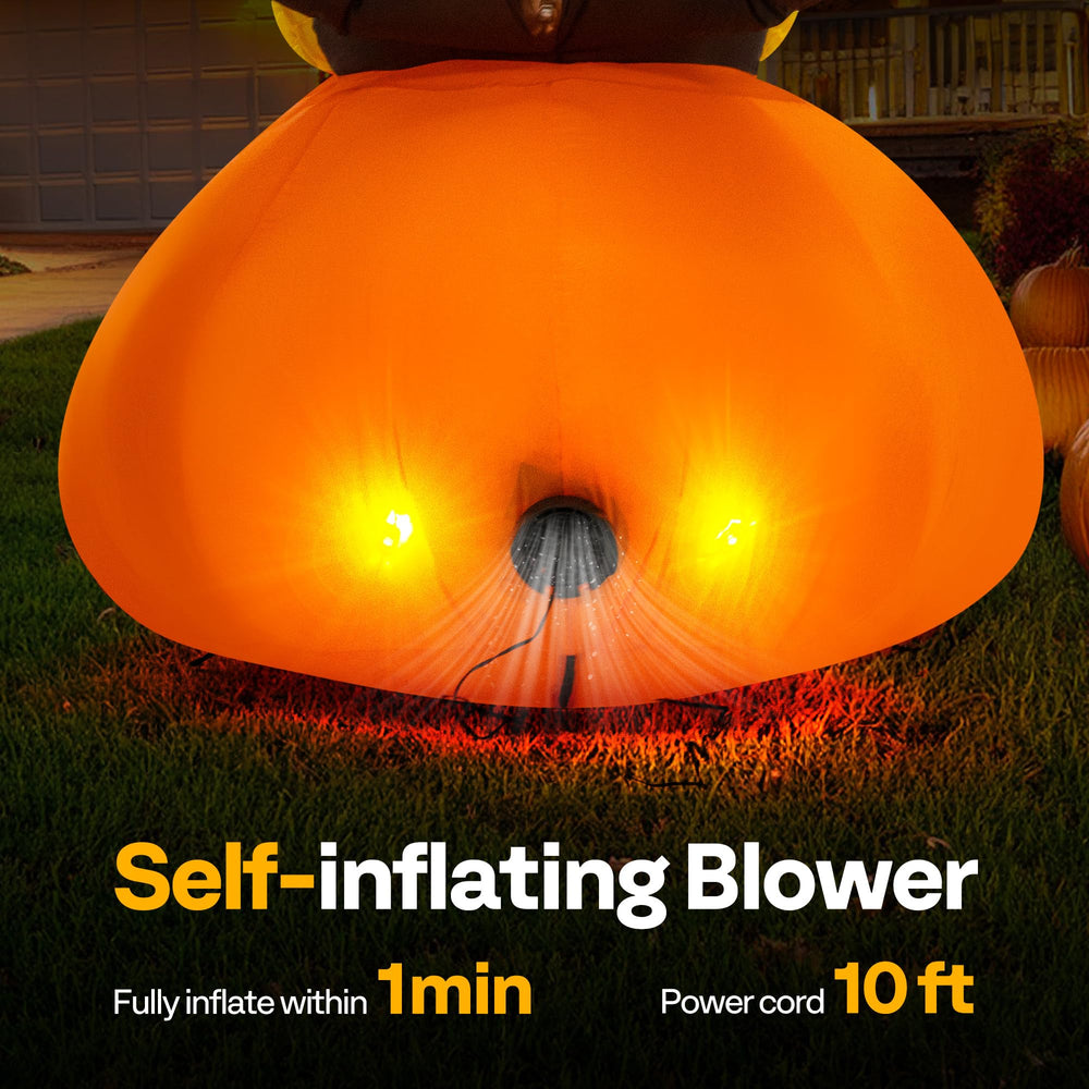 VIVOHOME internal blower detail demonstrating fast self-inflation benefit