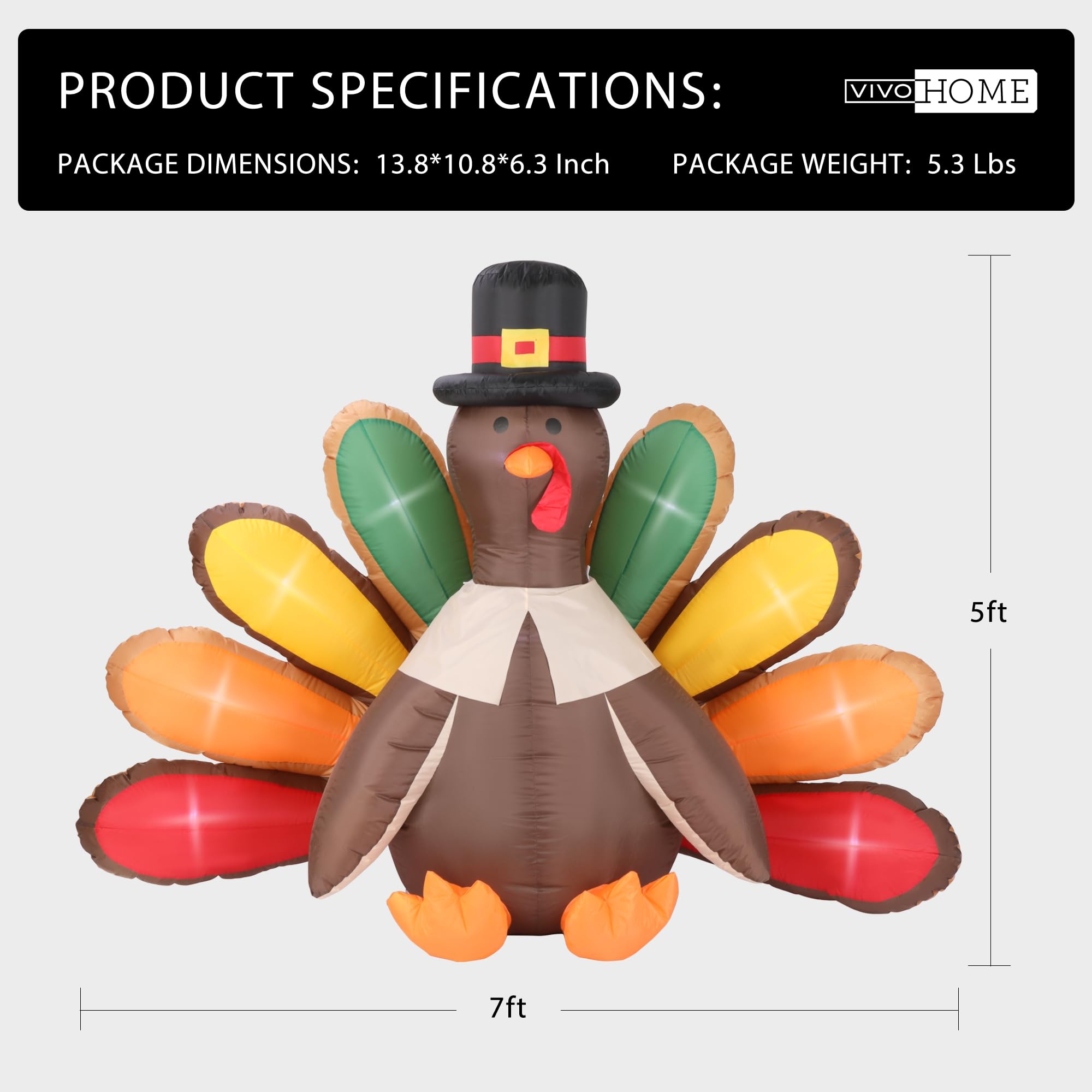 VIVOHOME turkey folded into carrying bag for compact storage convenience