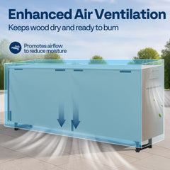 VIVOHOME downward-facing vents on cover promoting airflow and condensation control