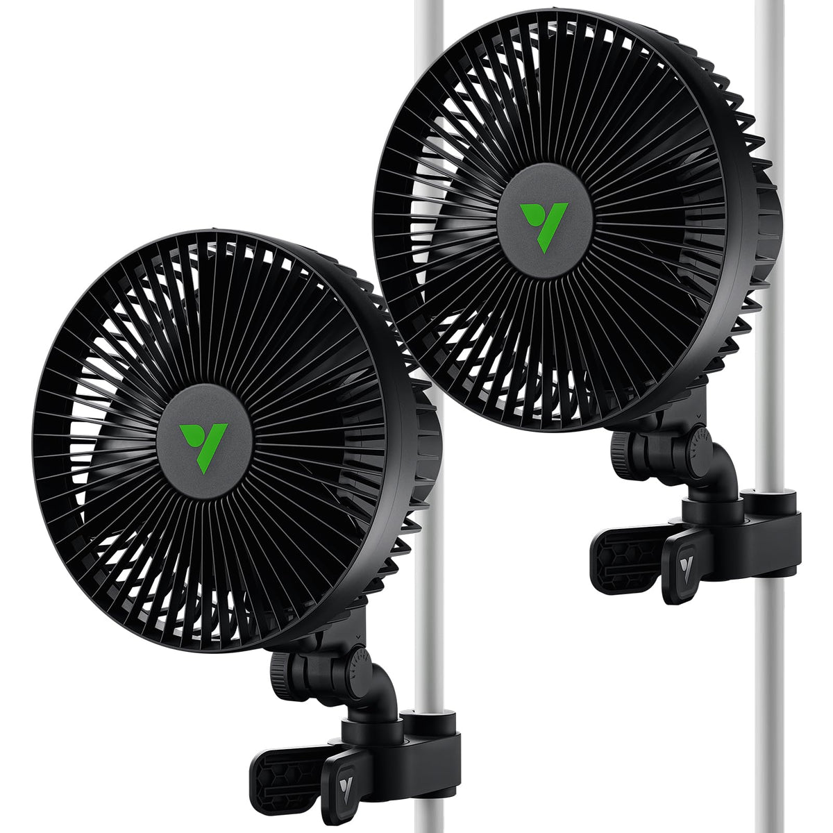VIVOSUN AeroWave A6 front view showing compact fan and blades for focused airflow