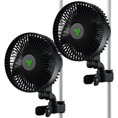 VIVOSUN AeroWave A6 front view showing compact fan and blades for focused airflow