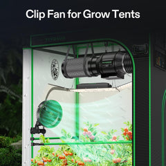 VIVOSUN clamp detail demonstrating secure grip and no-slip rubber pad