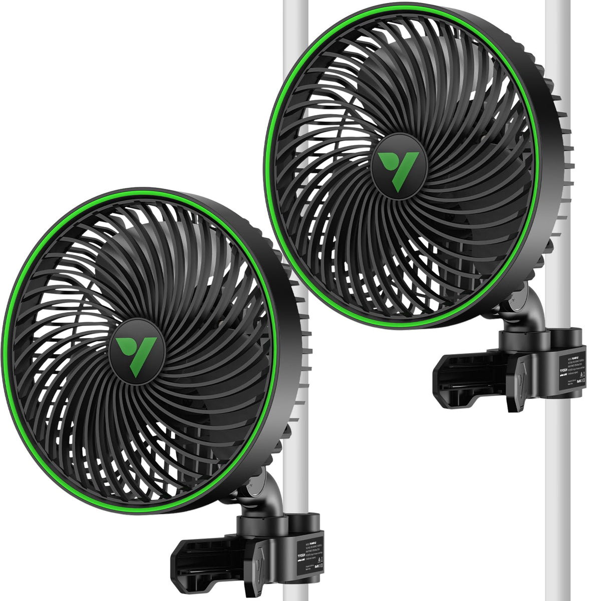 VIVOSUN AeroWave E6 Gen2 front view showing compact fan for steady airflow