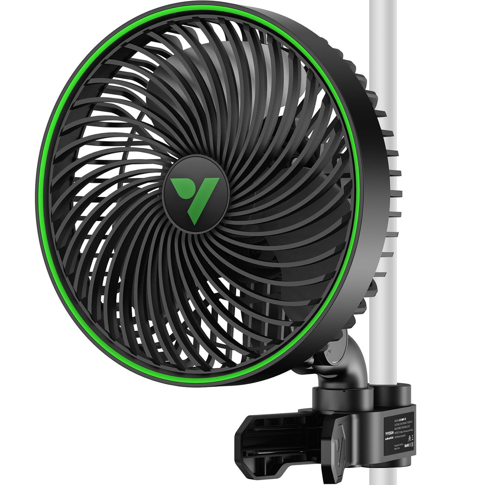 VIVOSUN AeroWave front profile showing compact fan and robust airflow benefit