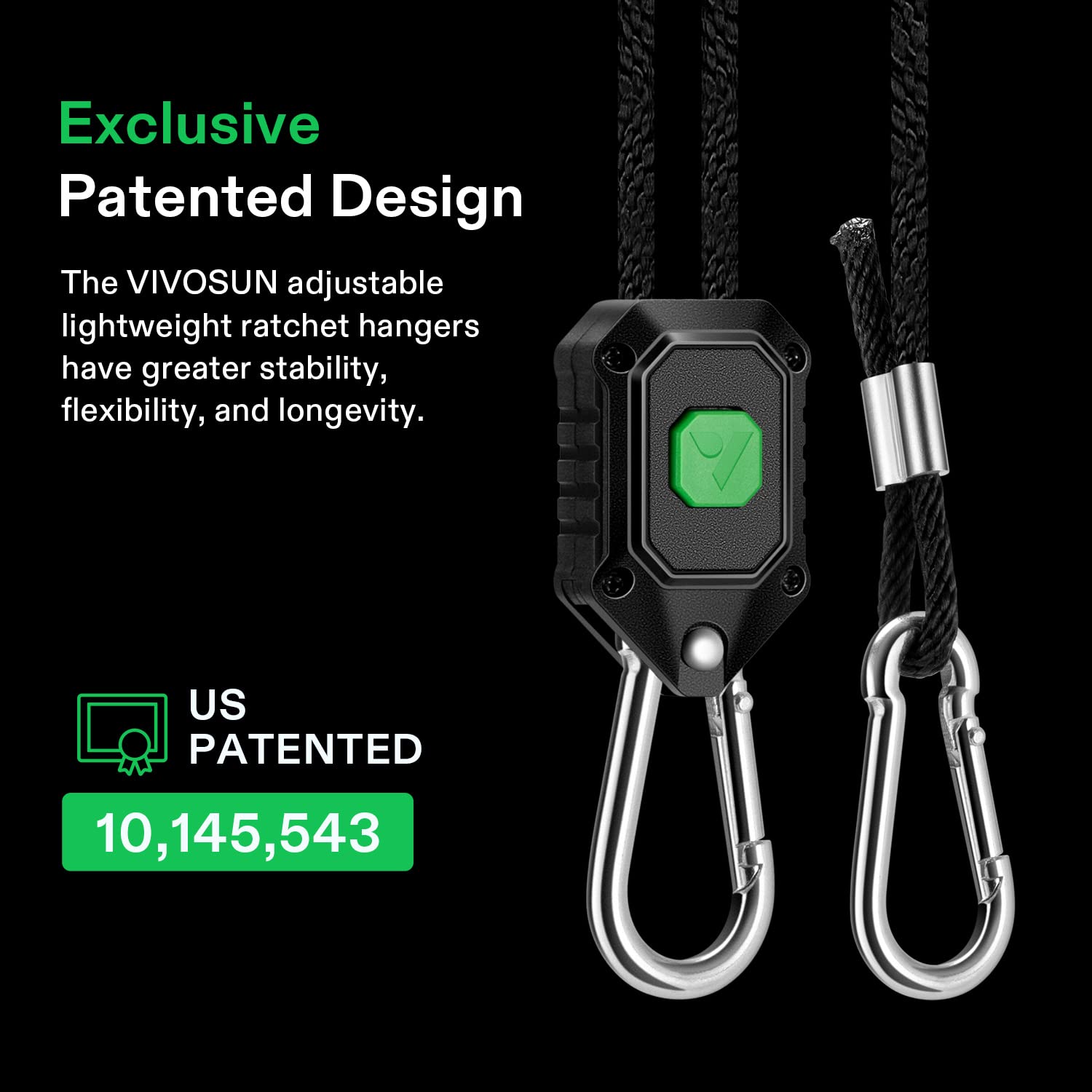 VIVOSUN braided polypropylene rope texture close-up showing tear-proof durability