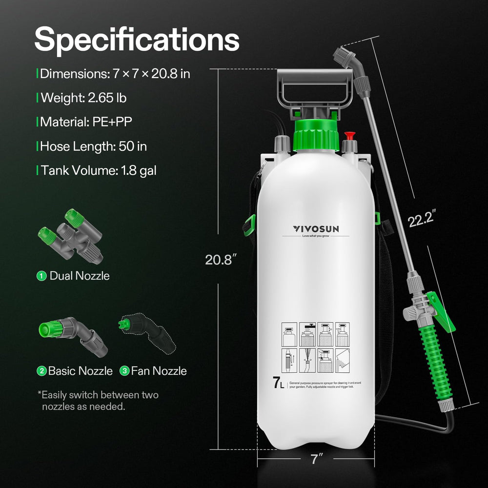 VIVOSUN sprayer rinsing a car wheel for effective detailing benefit
