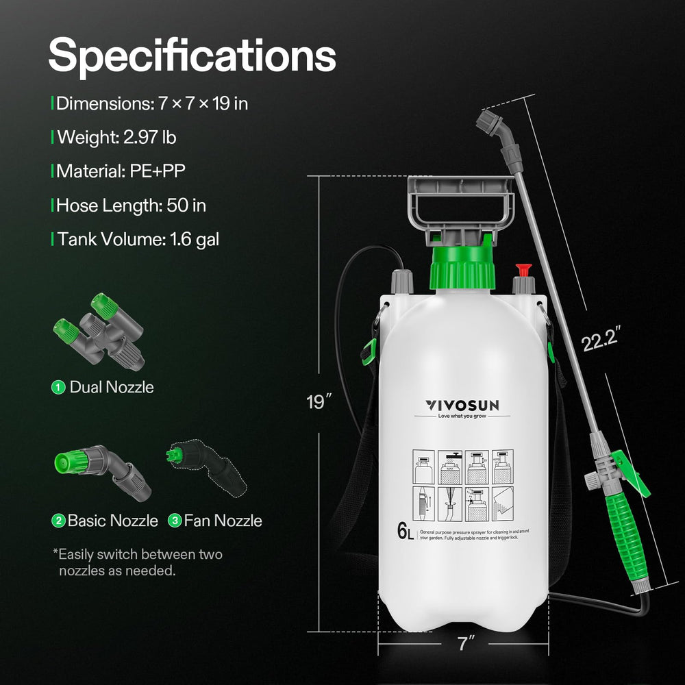 VIVOSUN sprayer rinsing a car wheel for quick spot cleaning