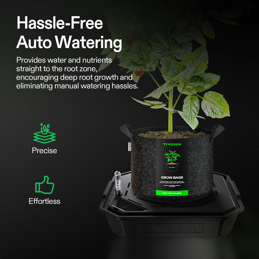 VIVOSUN clear water meter close-up gives quick reservoir level reading benefit
