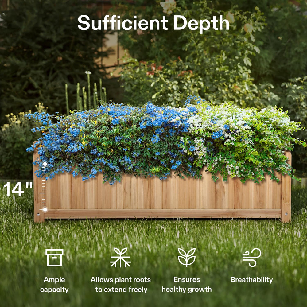 VIVOSUN fir wood close-up showing smooth grain and weather-resistant finish