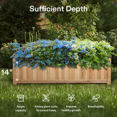 VIVOSUN fir wood close-up showing smooth grain and weather-resistant finish