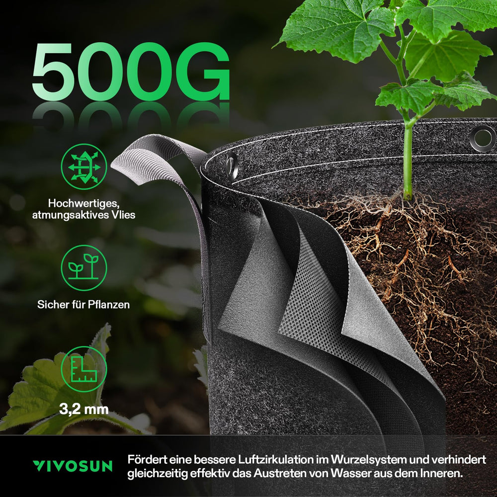 VIVOSUN drainage demonstration with water passing through fabric for healthier soil