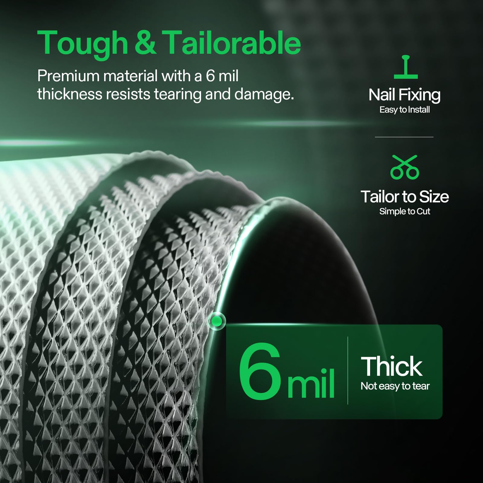 VIVOSUN edge sealing cover detail protecting unused roll and keeping clean