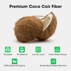 VIVOSUN expanded coco coir in a bowl showing fluffy texture and ready-to-use growing medium