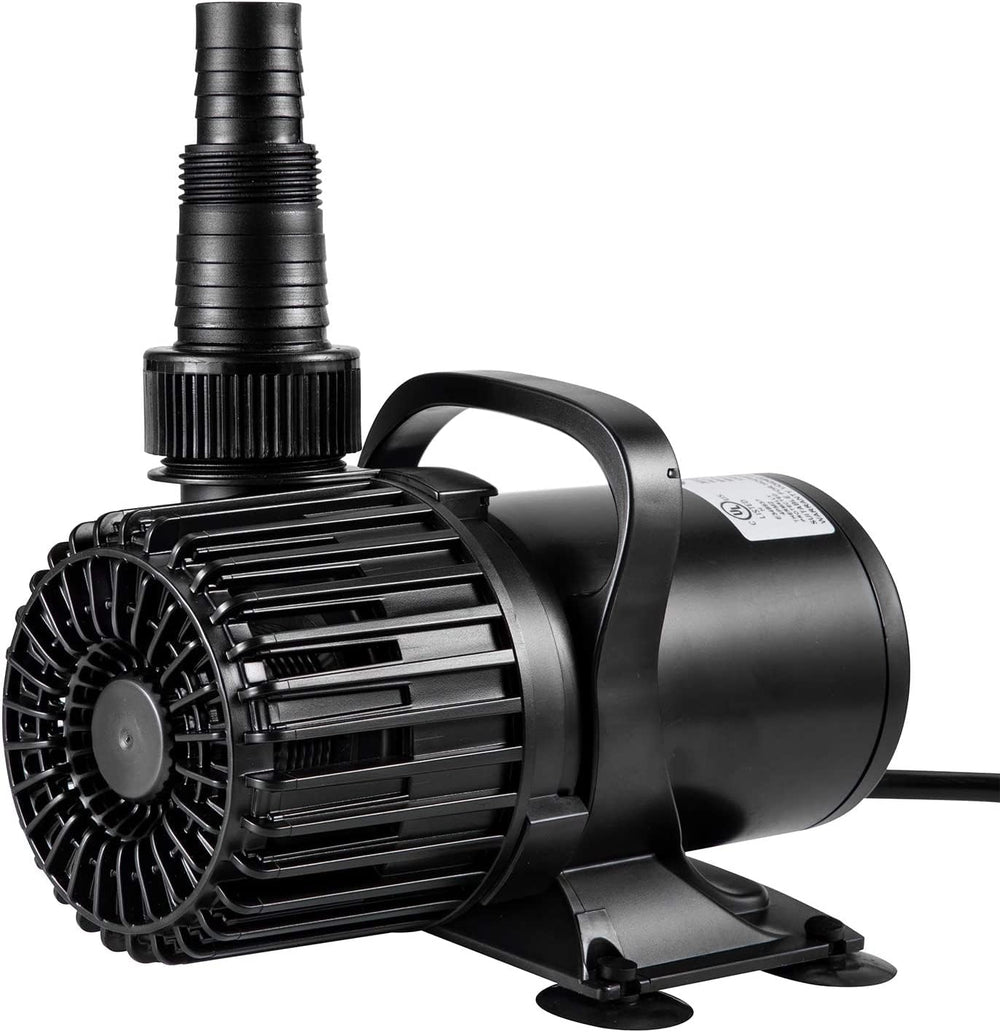 VIVOSUN pump front view showing robust casing and quiet benefit