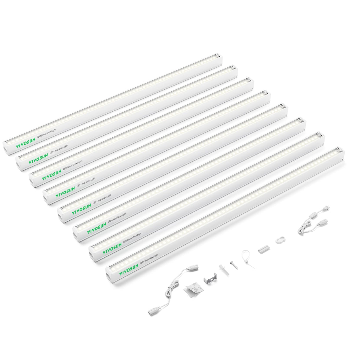 VIVOSUN front packaging showing 2ft 8-pack and product benefits