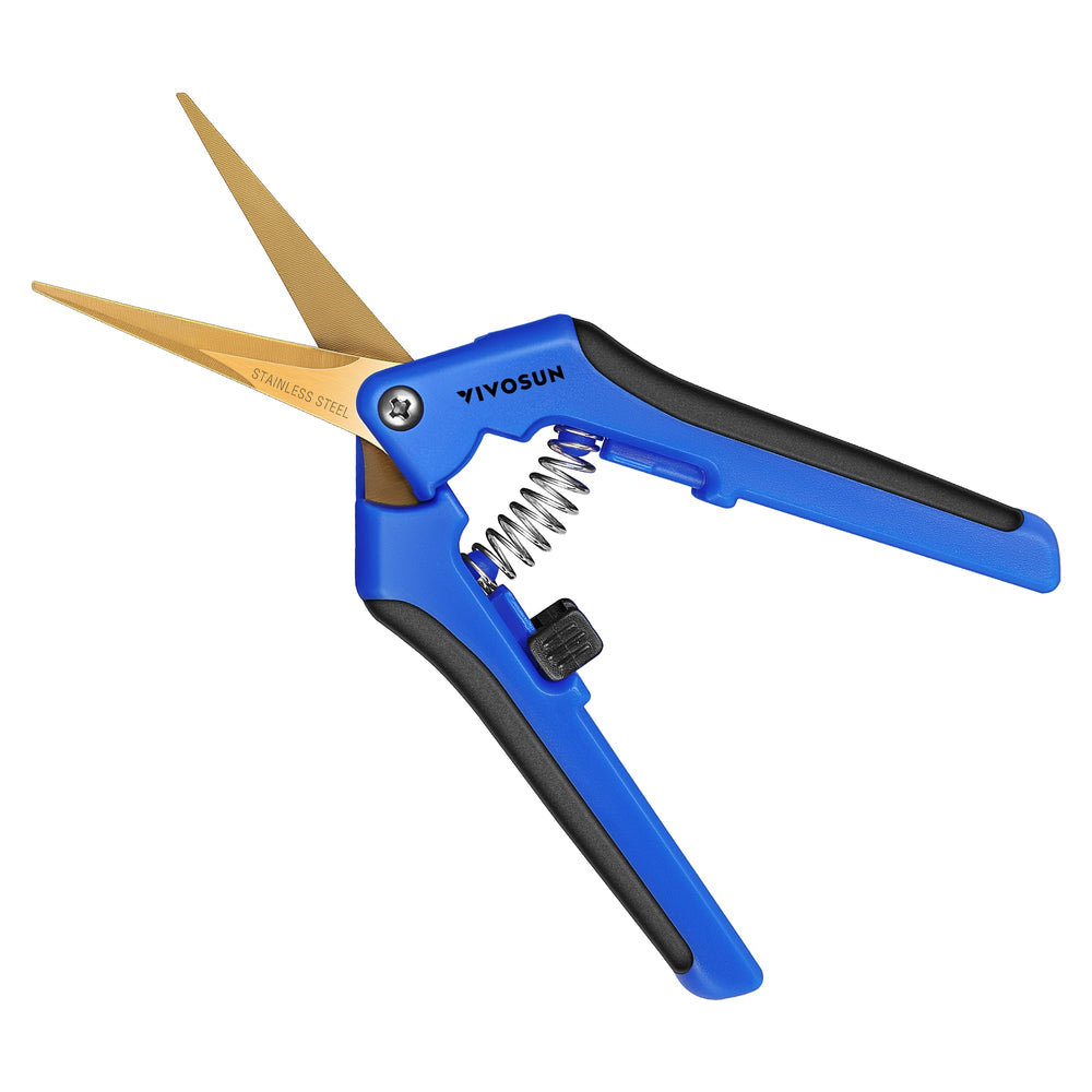 VIVOSUN front packaging showing 12 blue pruning shears and benefits