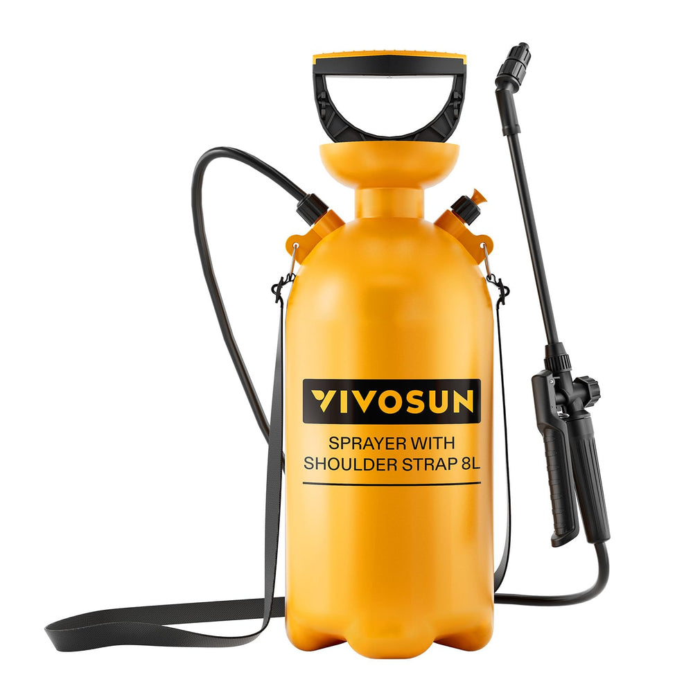VIVOSUN sprayer front packaging showing capacity and features for reliable use