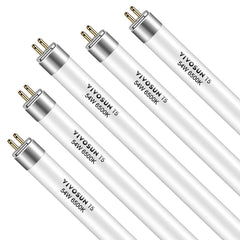 VIVOSUN front packaging showing five 4ft T5 bulbs and benefits