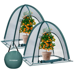 VIVOSUN front view guard cover protecting vegetable bed and easing maintenance