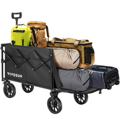 VIVOSUN front view of wagon showing sturdy frame and convenient loading