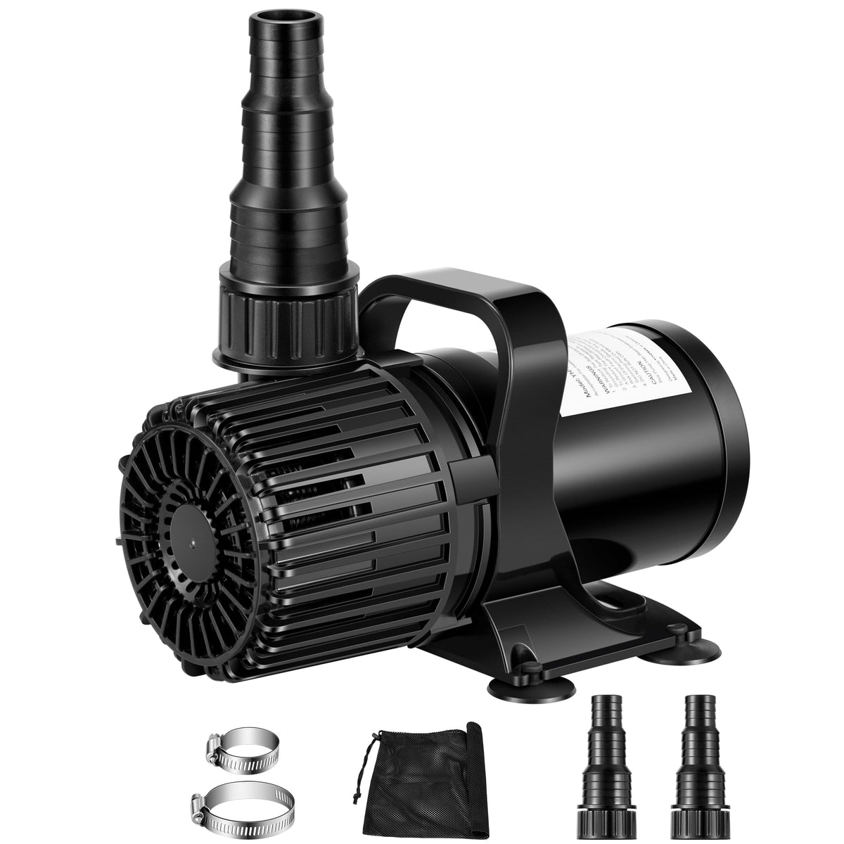 VIVOSUN pump front view showing compact design and connection benefits