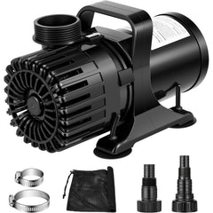 VIVOSUN pump front view showing durable casing and waterproof seal for reliable outdoor use