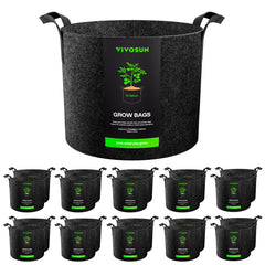 VIVOSUN paquete frontal de 20 bolsas de cultivo, solución práctica para huertos