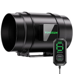 VIVOSUN G8 front view showing fan housing and airflow efficiency