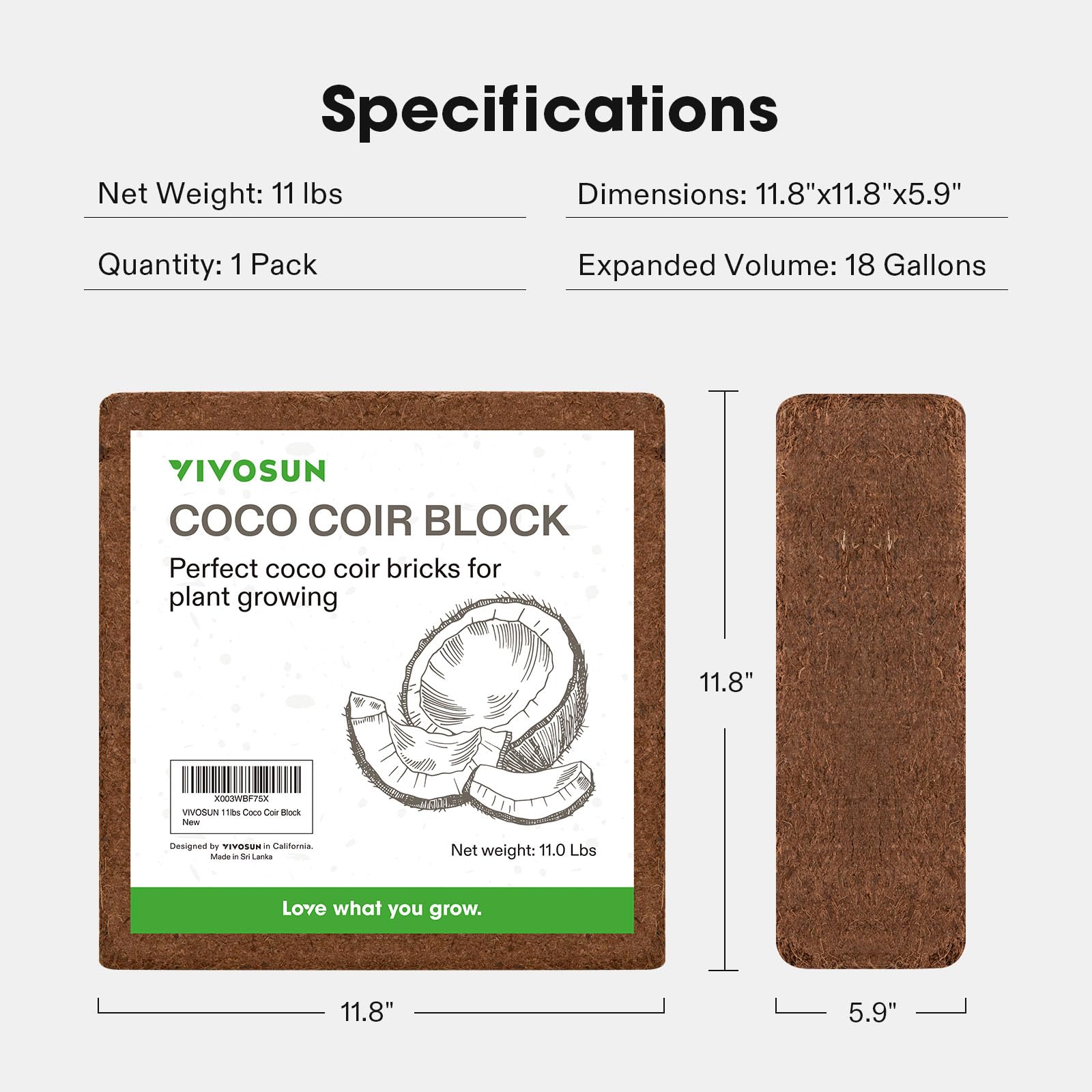 VIVOSUN applied in garden bed showing amended soil that improves drainage and structure