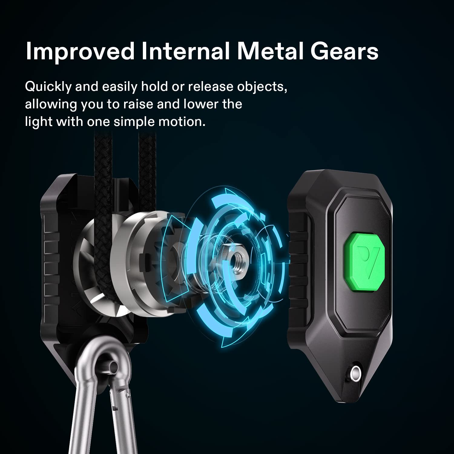 VIVOSUN hanger supporting inline fan illustrating secure heavy-load support