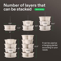 VIVOSUN planters in balcony setting growing strawberries to maximize small-space yields