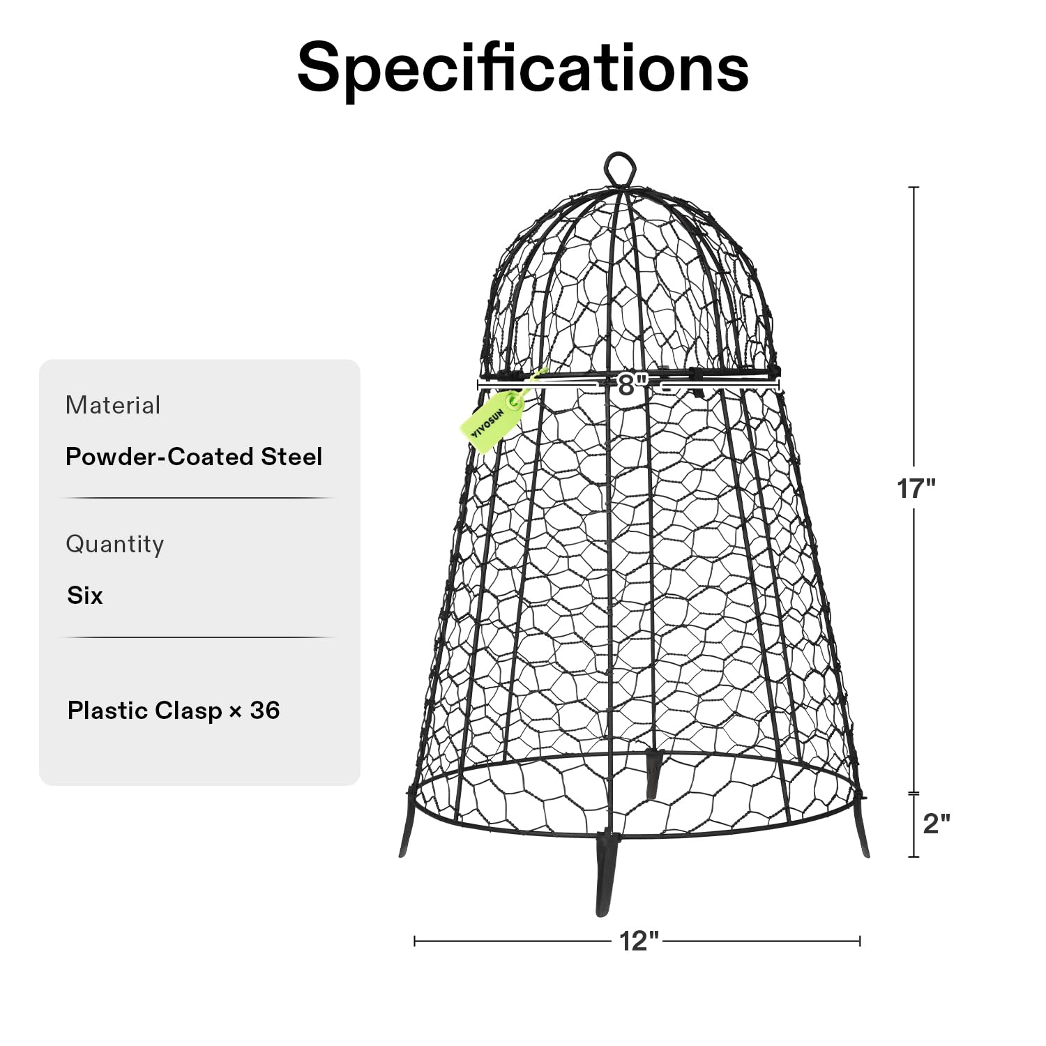 VIVOSUN cloche on patio planter showing versatile container gardening benefit