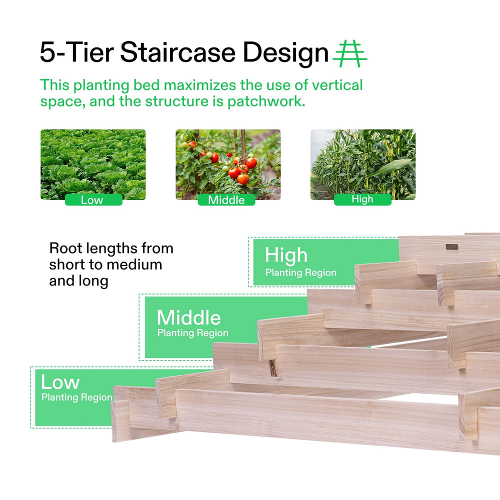 VIVOSUN interior liner detail protecting wood and preserving soil moisture