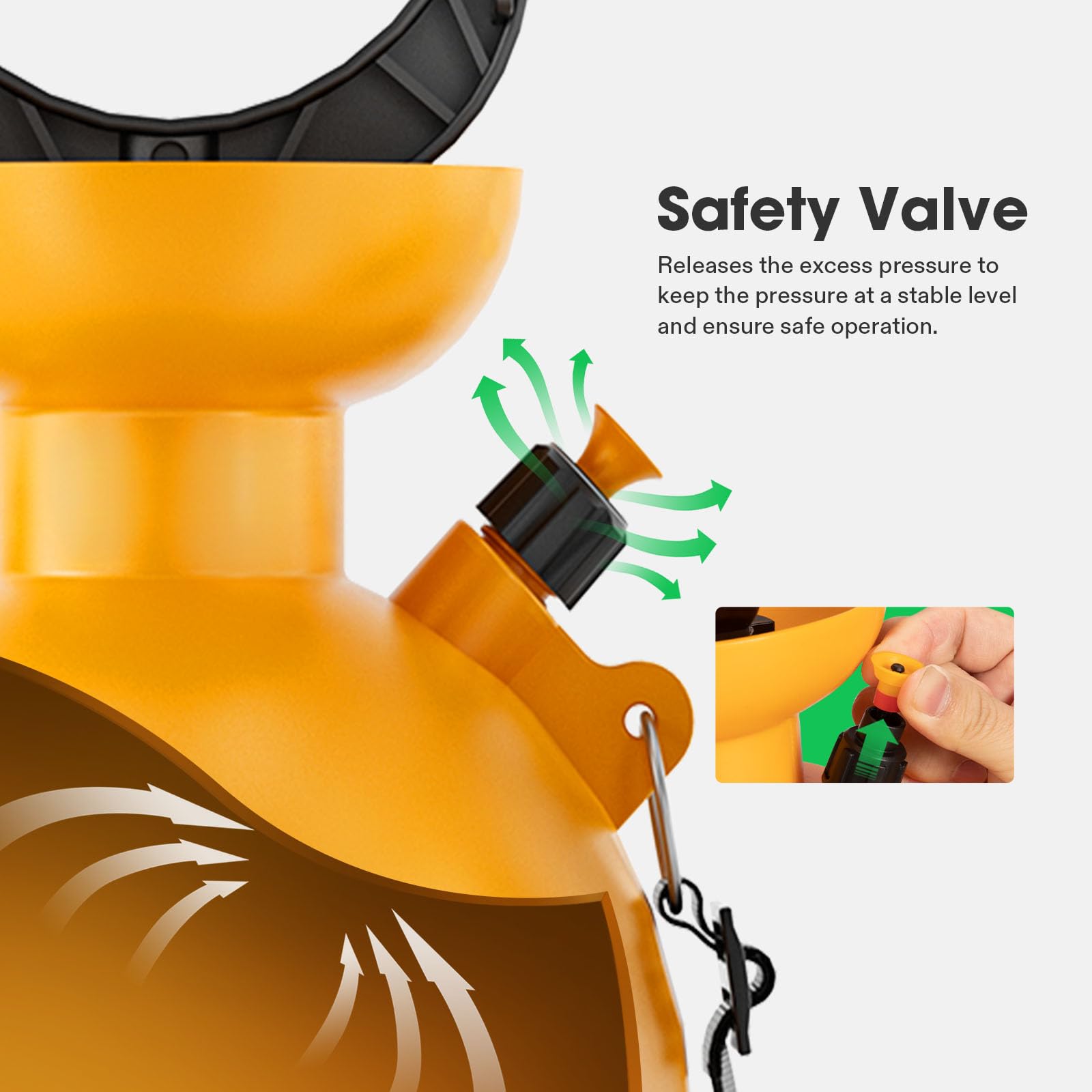 VIVOSUN adjustable nozzle close-up showing mist-to-jet control for precision