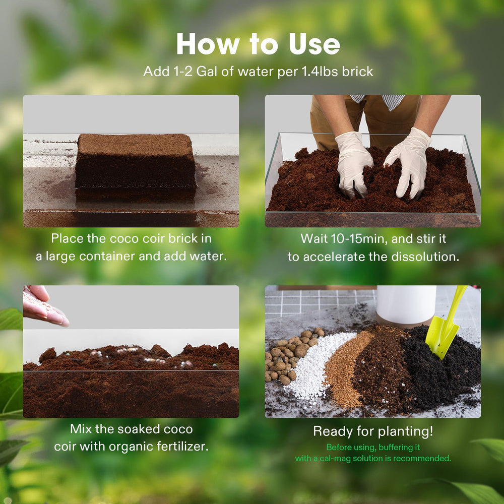 VIVOSUN mixed with potting soil and perlite boosts drainage and root health