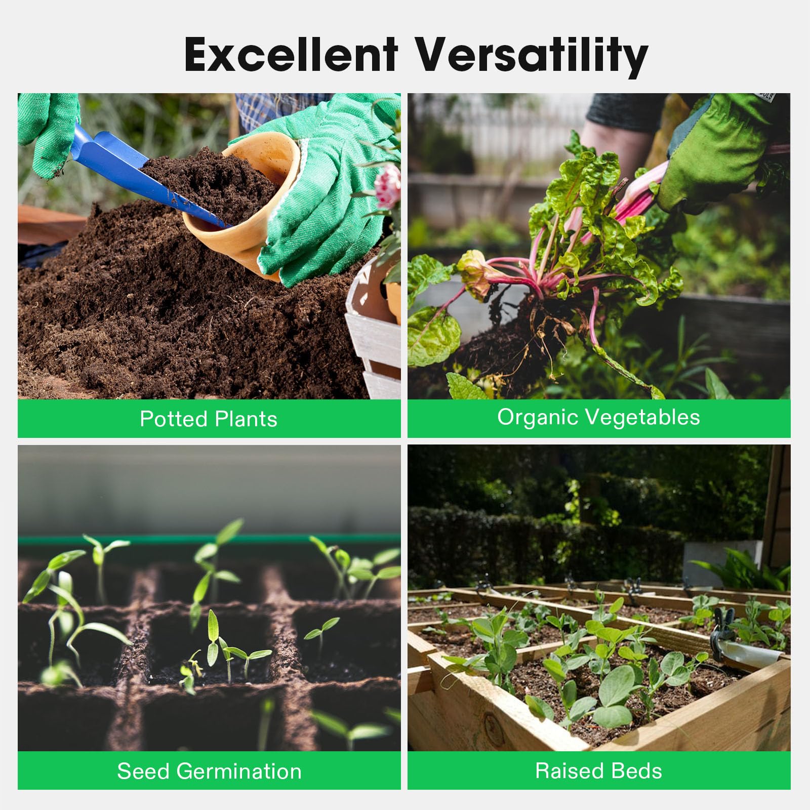 VIVOSUN product label close-up showing weight and rinse/low-EC specifications for growers