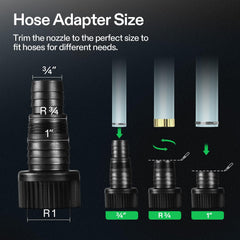 VIVOSUN adjustable outlet detail for flexible tubing direction and installation benefit