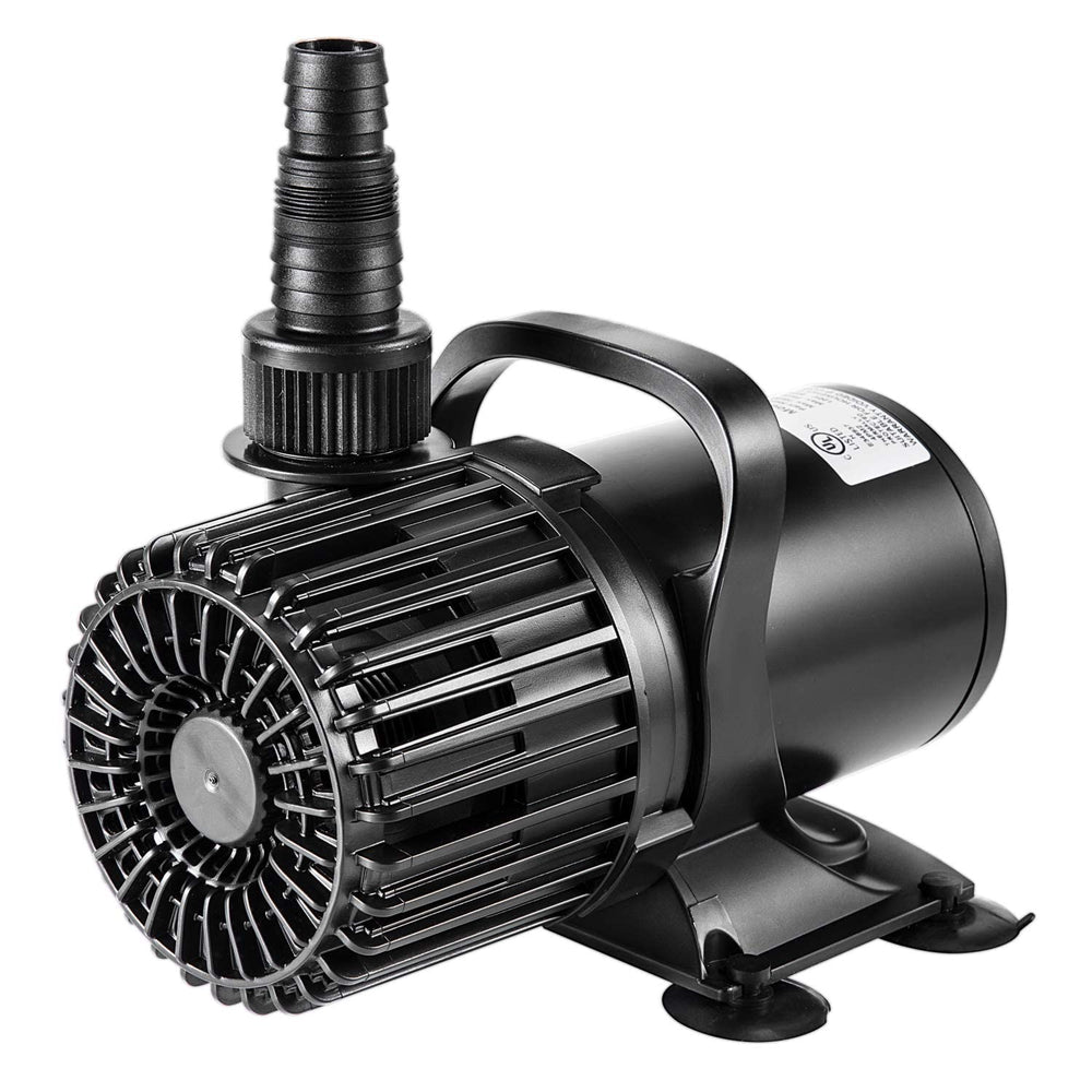 VIVOSUN pump front view showing compact durable housing and easy placement benefit