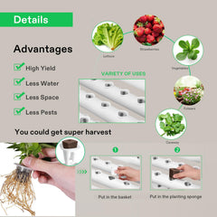 VIVOSUN PVC-U pipe label and texture demonstrating durable food-grade material
