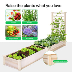 VIVOSUN close-up of planting boxes illustrating organized zones for different crops