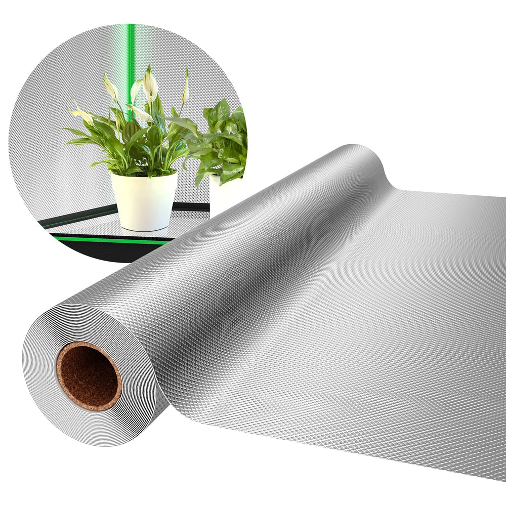 VIVOSUN roll front view showing label and full-length benefit of coverage