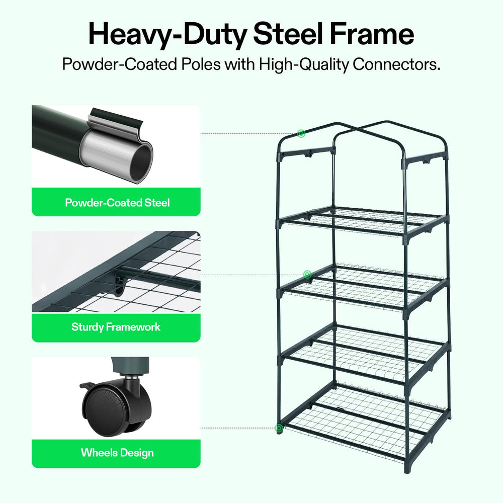 VIVOSUN detail of heavy-duty zipper on rolling door for easy ventilation control