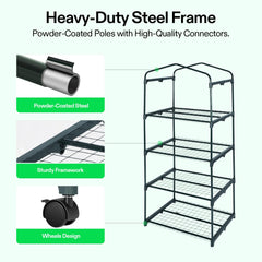 VIVOSUN detail of heavy-duty zipper on rolling door for easy ventilation control