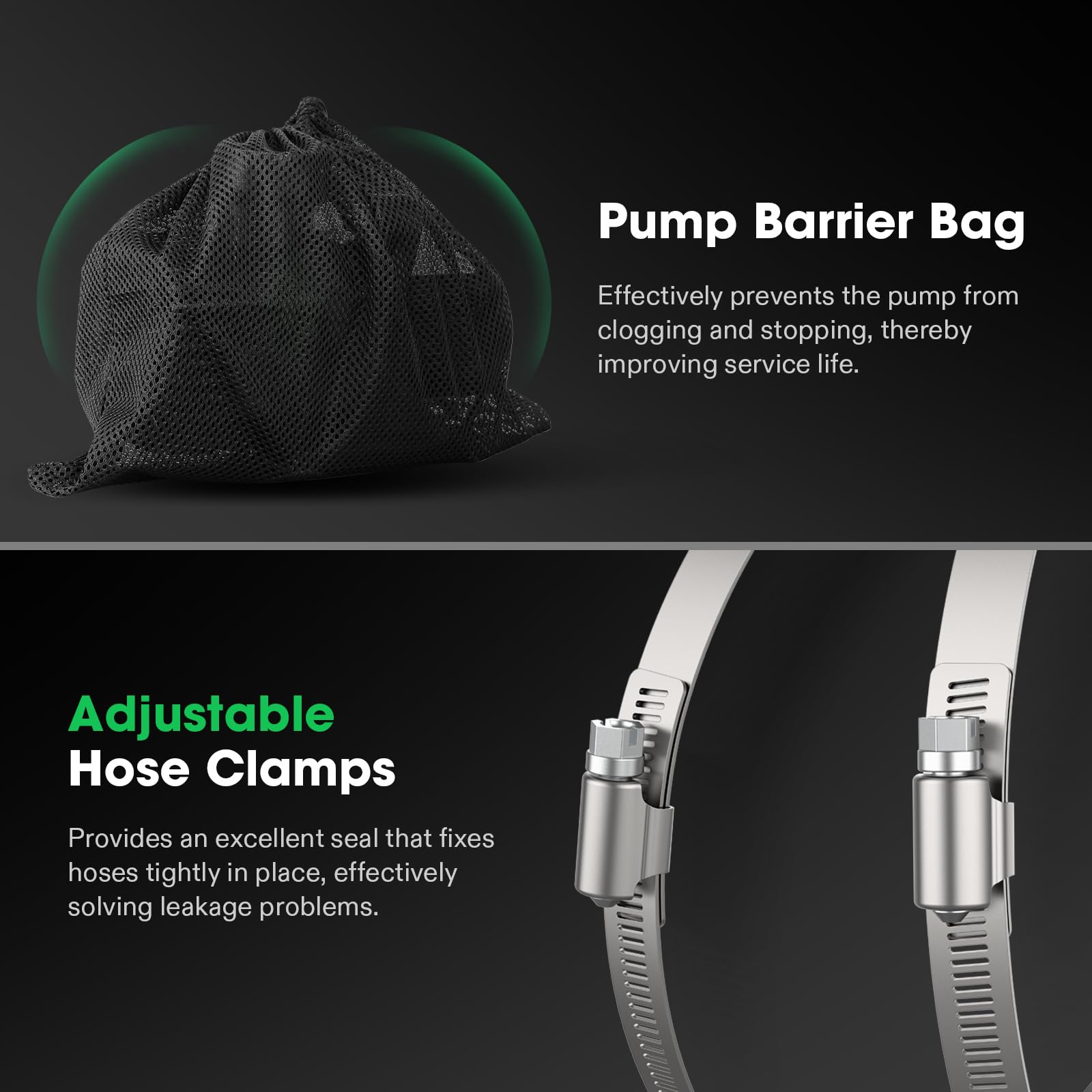 VIVOSUN rotatable outlet with two spout adapters for flexible hose connections and leak prevention