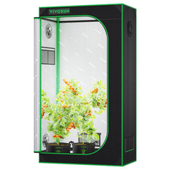 VIVOSUN S326 front view showing full tent and sealed door for light control