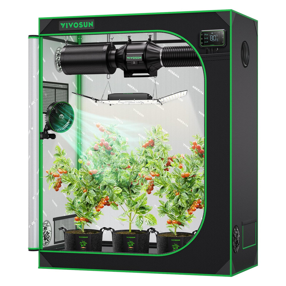 VIVOSUN S425 front view showing closed tent and compact footprint for efficient indoor growing