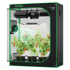 VIVOSUN S425 front view showing closed tent and compact footprint for efficient indoor growing